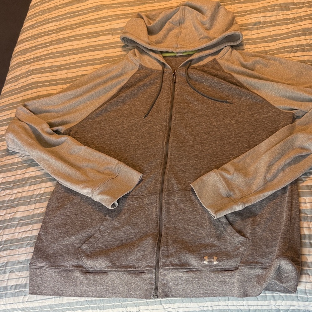 Under Armour Heather Gray Full-Zip Hoodie